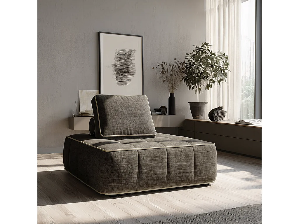 Zen-Sessel 1-Sitzer - Schokolade und Sand