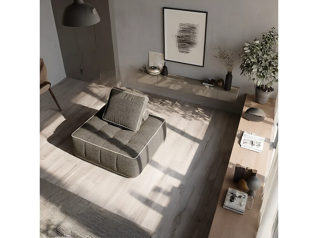 Zen-Sessel 1-Sitzer - Schokolade und Sand