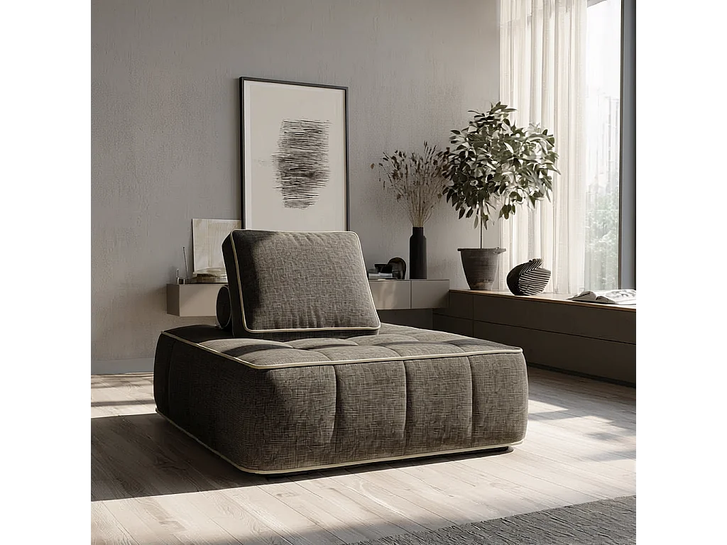 Coco Living Fauteuil Zen 1 place - chocolat et sable