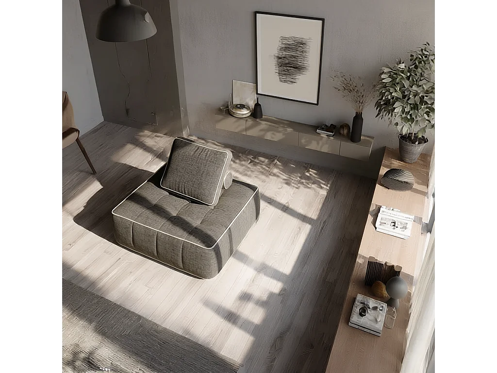 Coco Living Fauteuil Zen 1 place - chocolat et sable