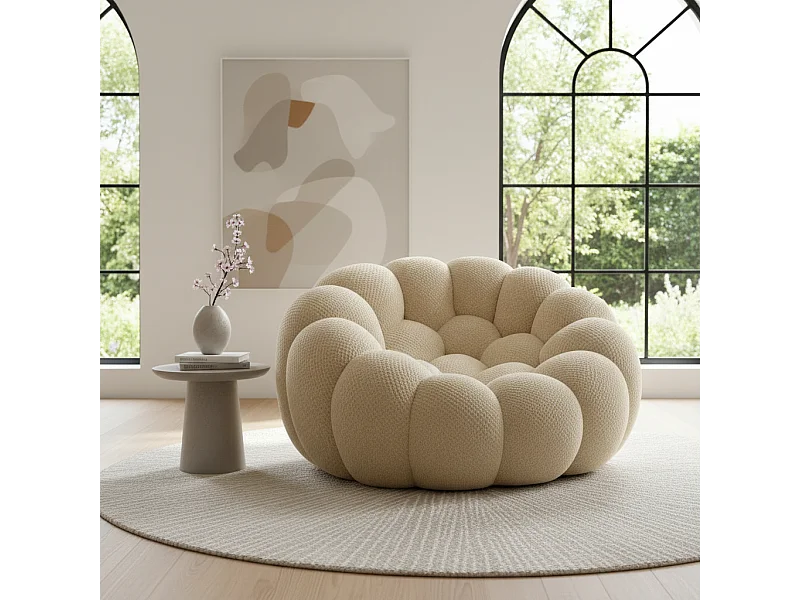 Coco Living Fauteuil Cocoon 1 place - sable