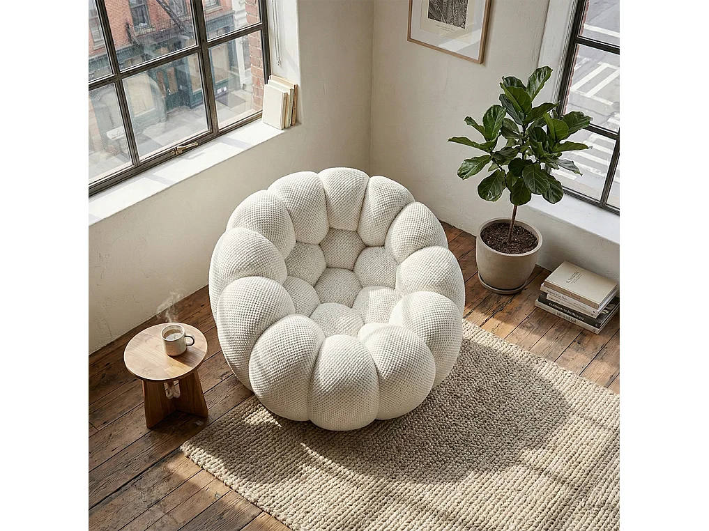 Wohnzimmersessel Cocoon 1-Sitzer - Weiß