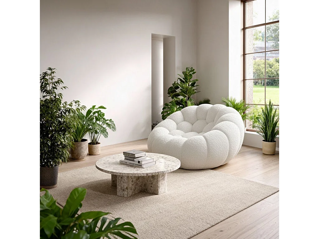 Wohnzimmersessel Cocoon 1-Sitzer - Weiß