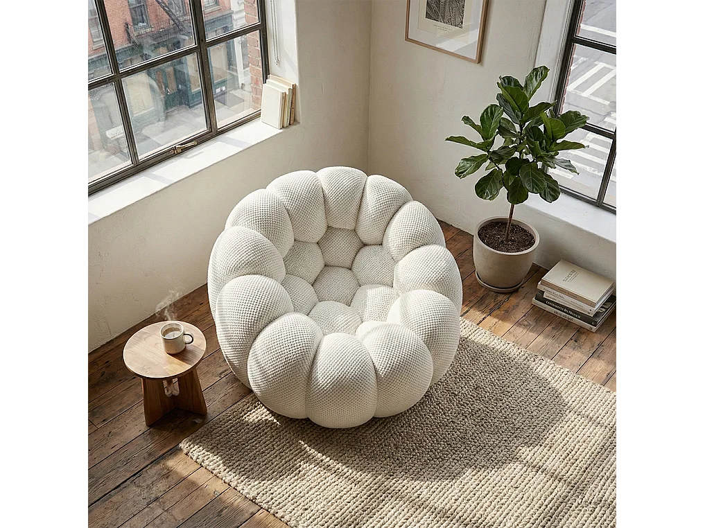 Coco Living Fauteuil Cocoon 1 place - blanc