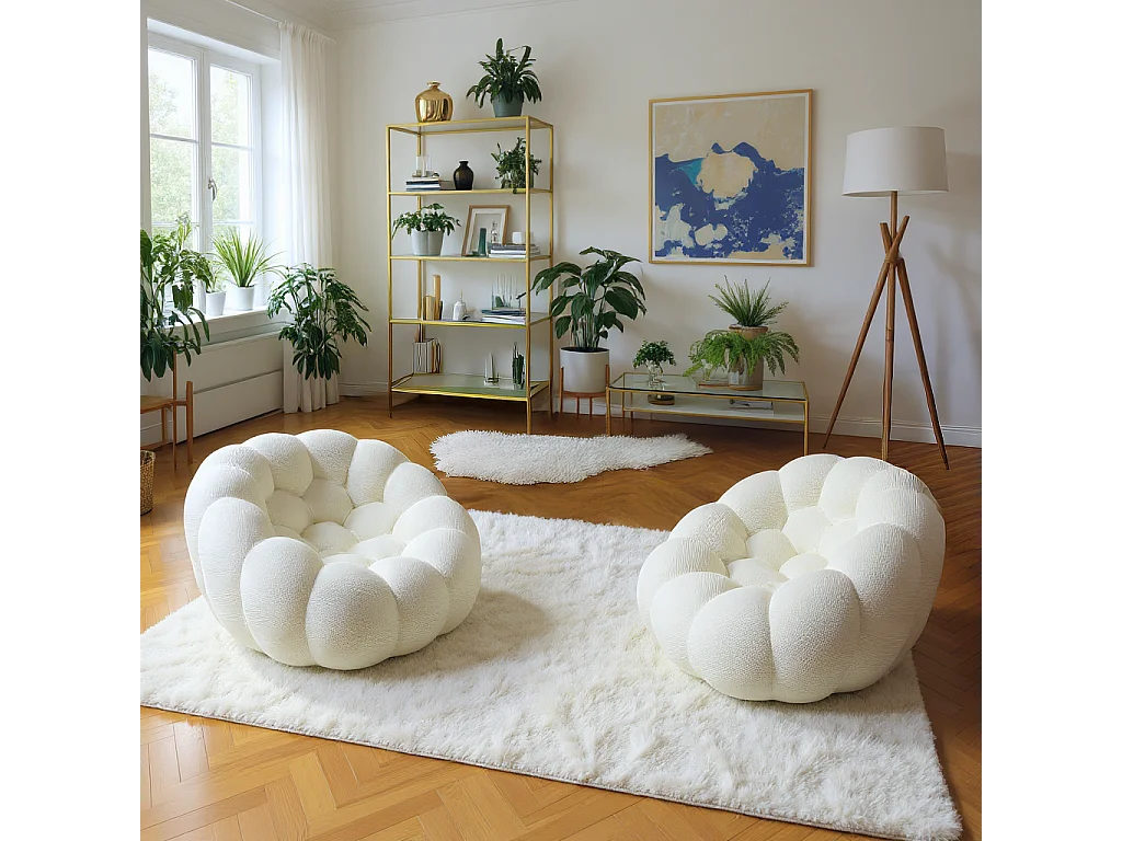 Coco Living Fauteuil Cocoon 1 place - blanc