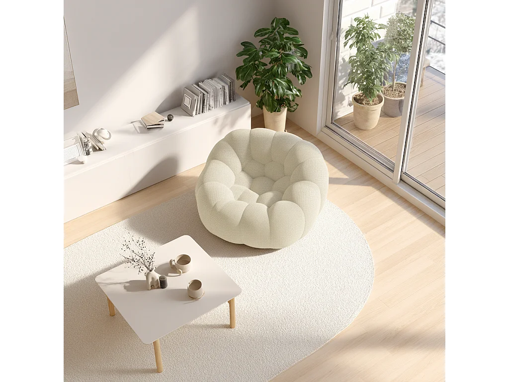 Coco Living Fauteuil Cocoon 1 place - blanc