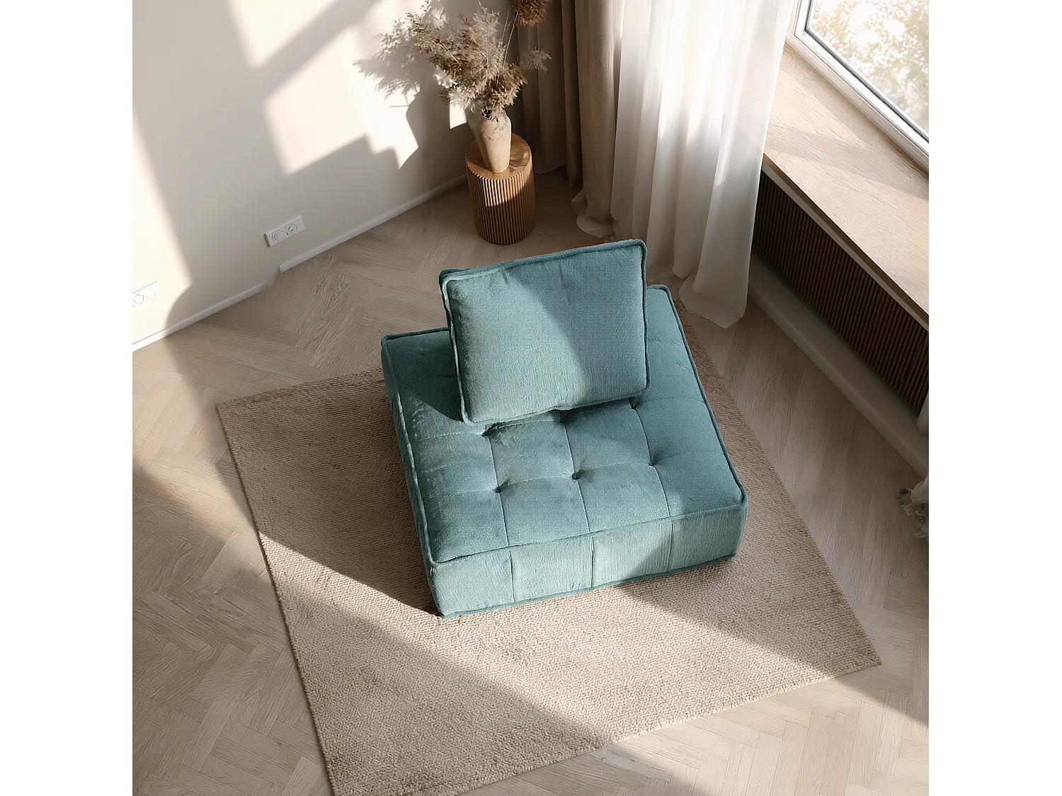 Coco Living Fauteuil Zen 1 place - sauge