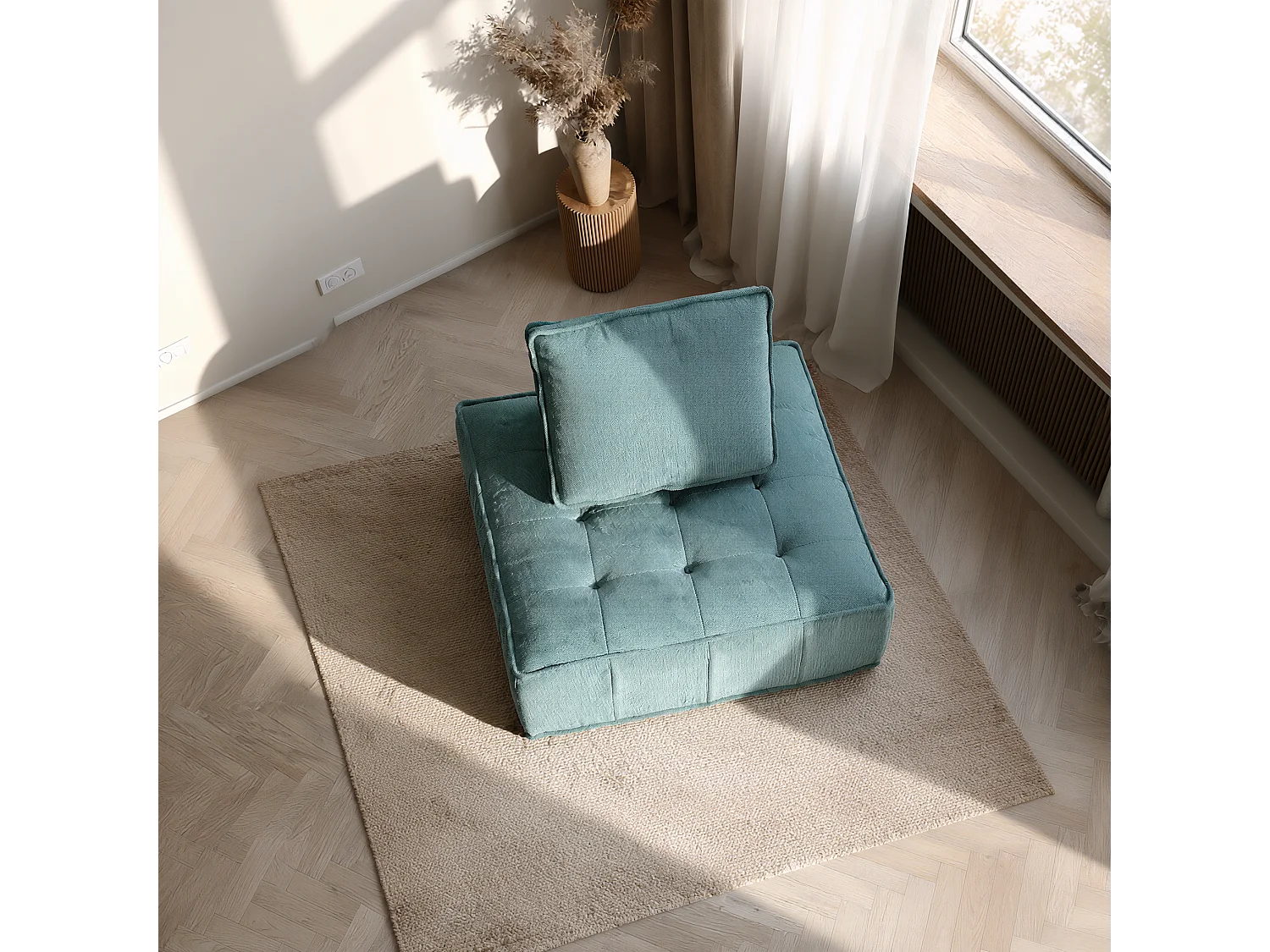 Coco Living Fauteuil Zen 1 place - sauge