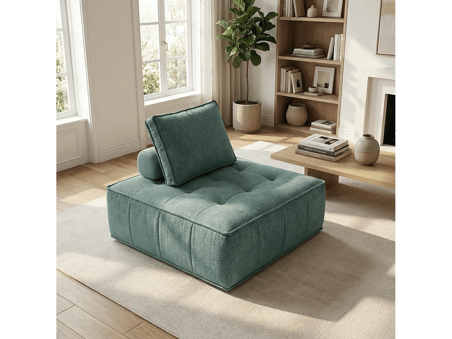 Sillón Zen 1 plaza - salvia