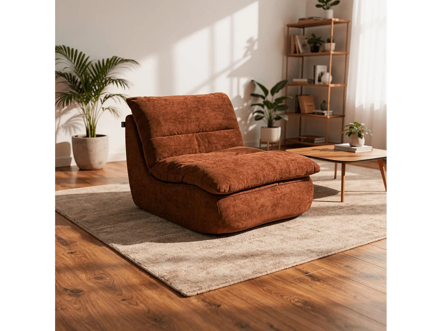 Fauteuil Nuvia – chocolade