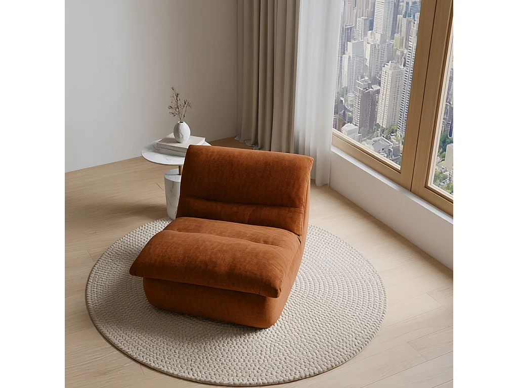 Fauteuil Nuvia – chocolade