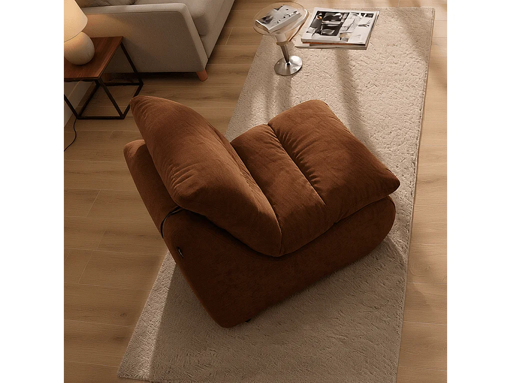 Fauteuil Nuvia – chocolade