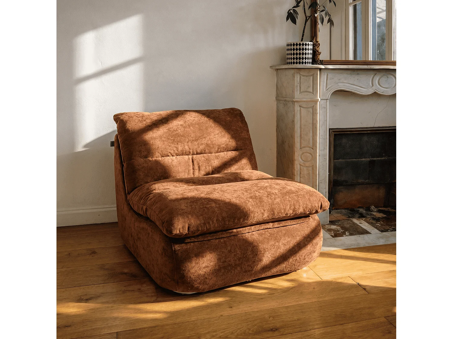 Fauteuil Nuvia 1 place Chocolat
