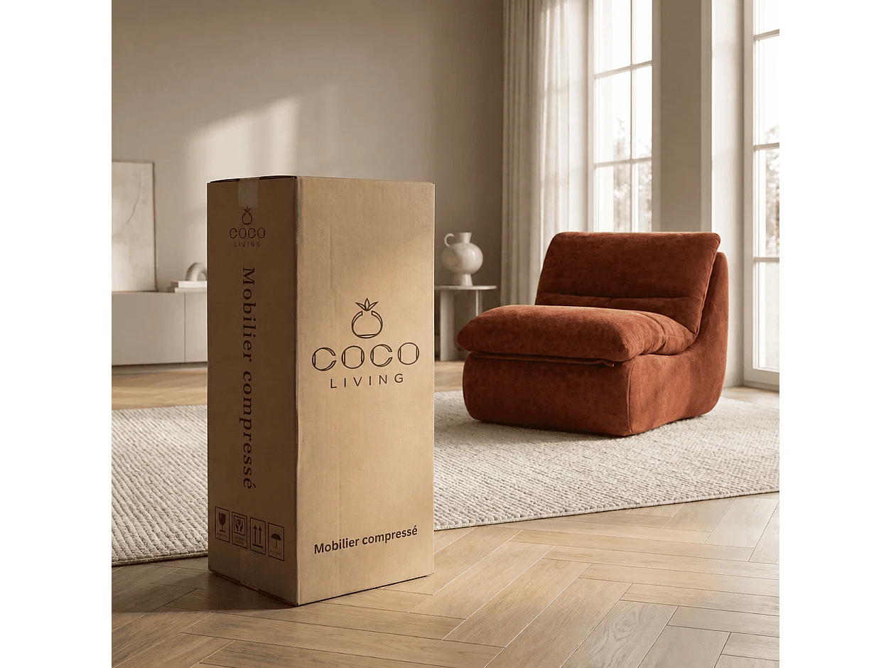 Fauteuil Nuvia 1 place Chocolat