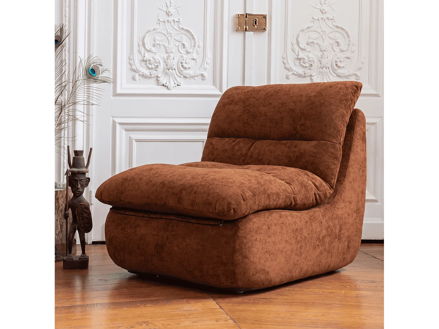 Fauteuil Nuvia 1 place Chocolat