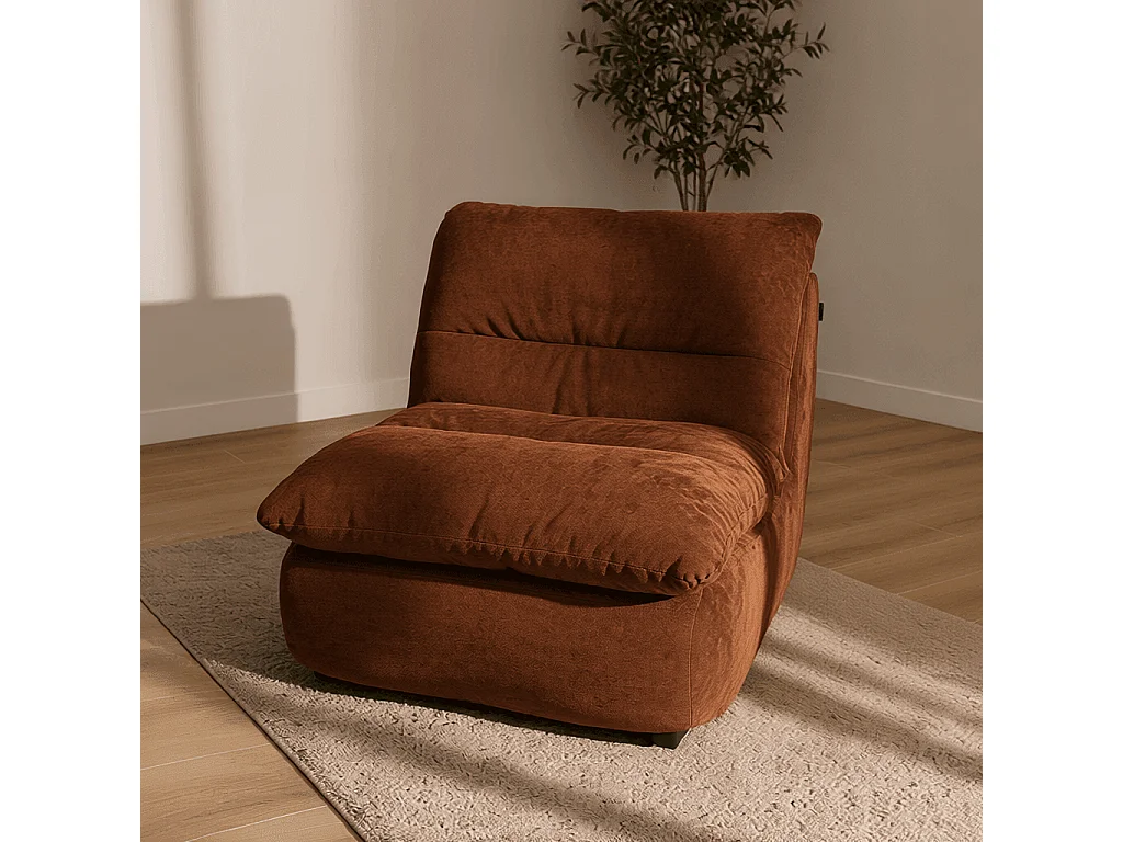 Fauteuil Nuvia 1 place Chocolat