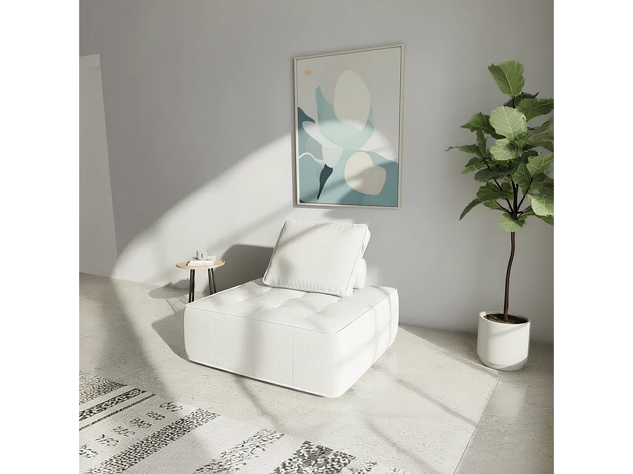 Coco Living Fauteuil Zen 1 place - blanc