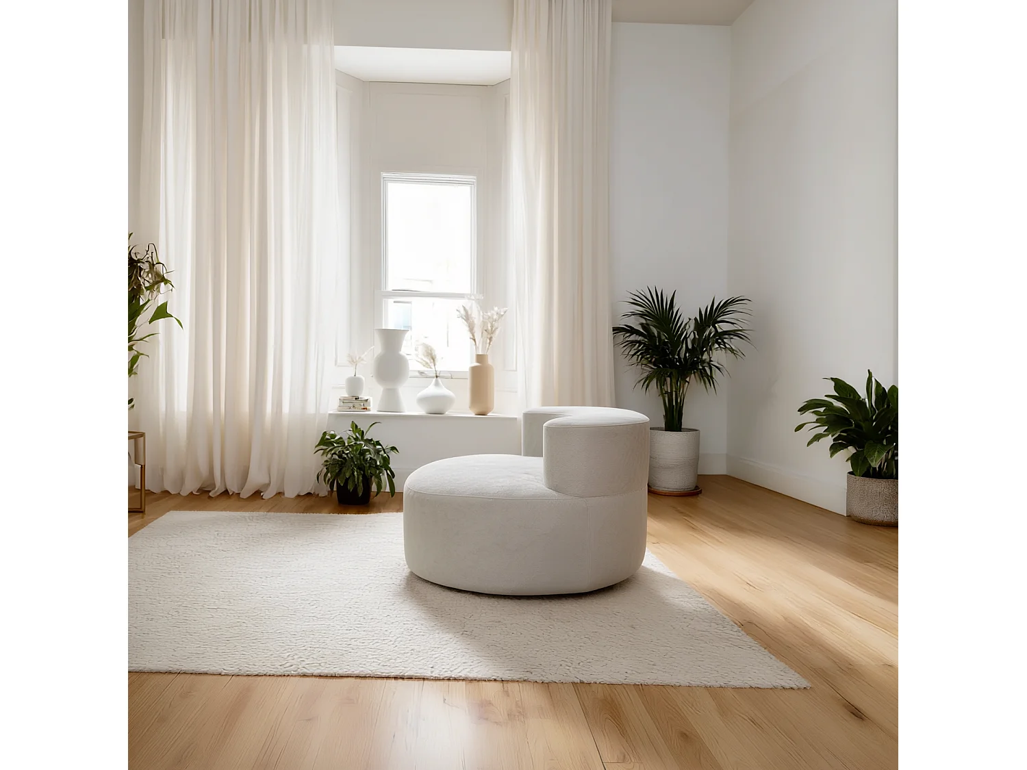 Wohnzimmersessel Milo 1-Sitzer - Weiß