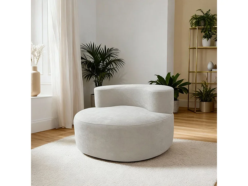 Fotel do salonu Milo 1-osobowy – biały