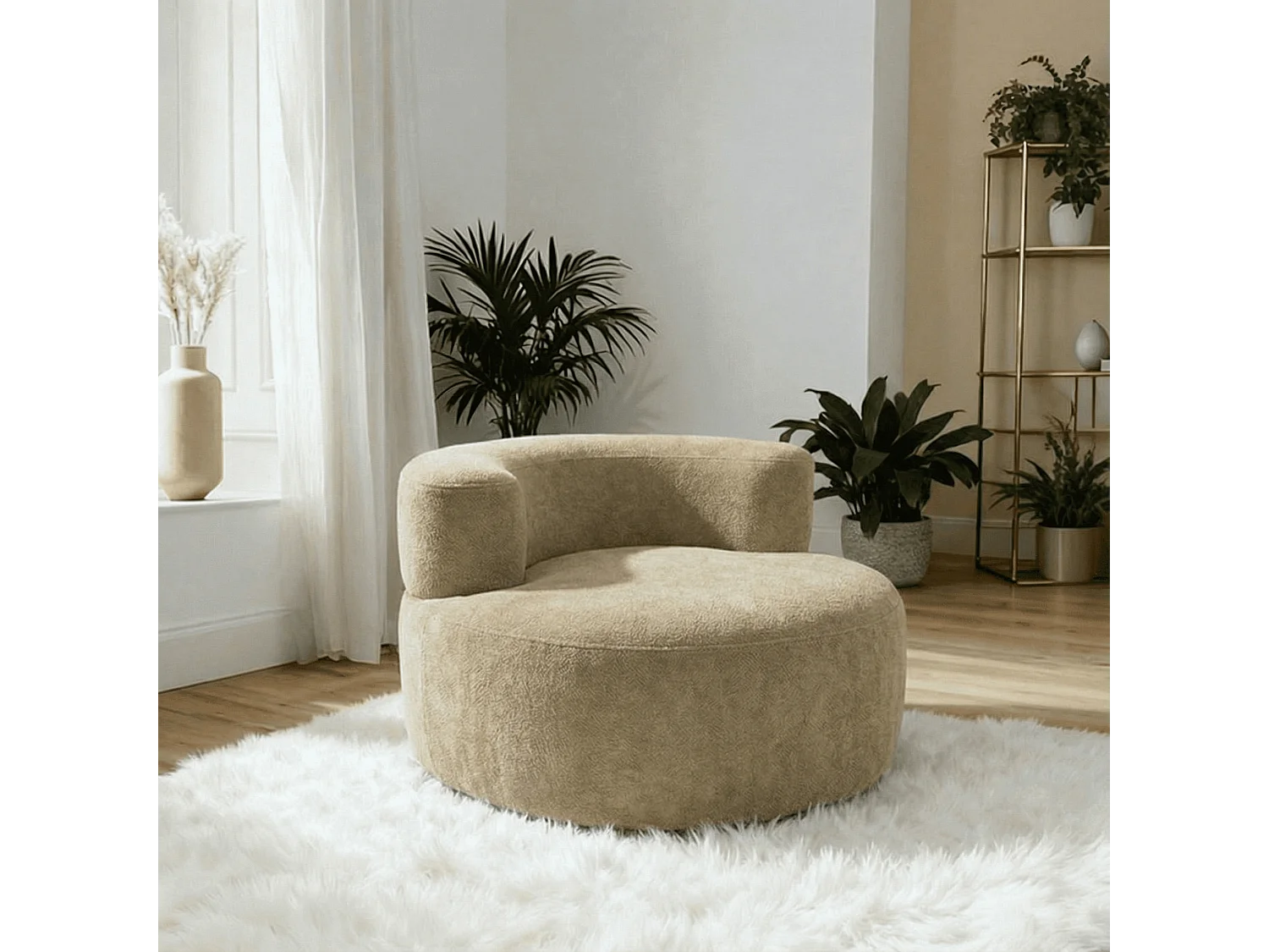 Coco Living Fauteuil Milo 1 place - sable