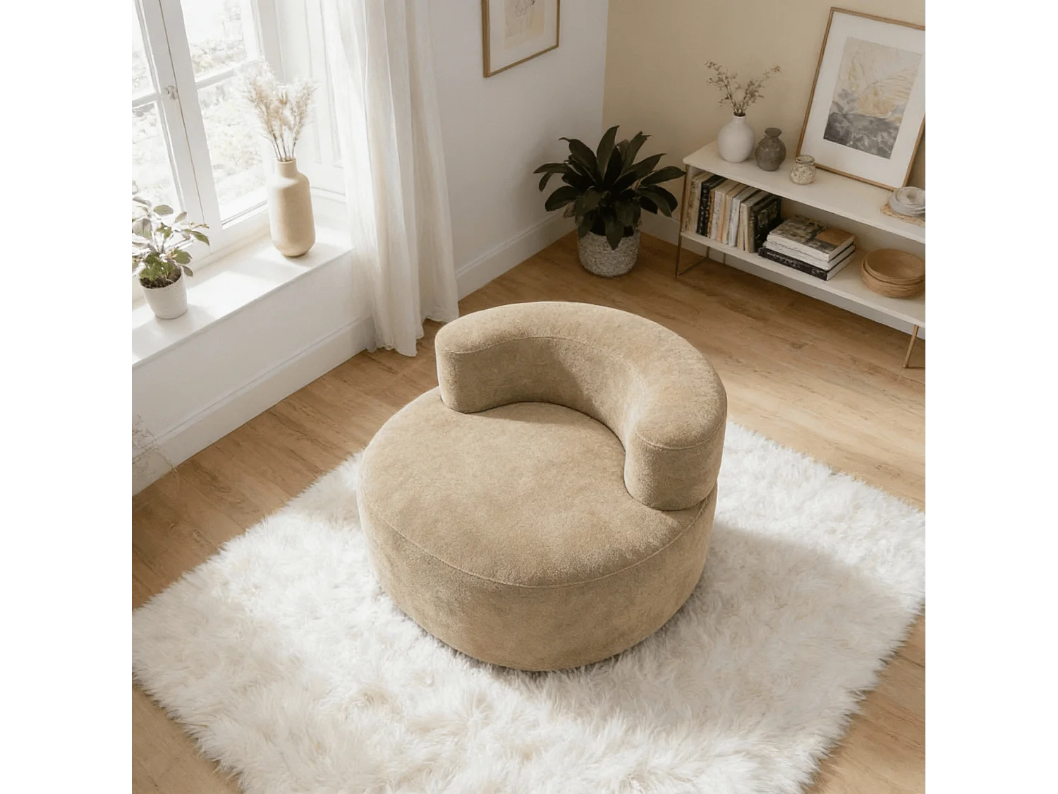 Coco Living Fauteuil Milo 1 place - sable