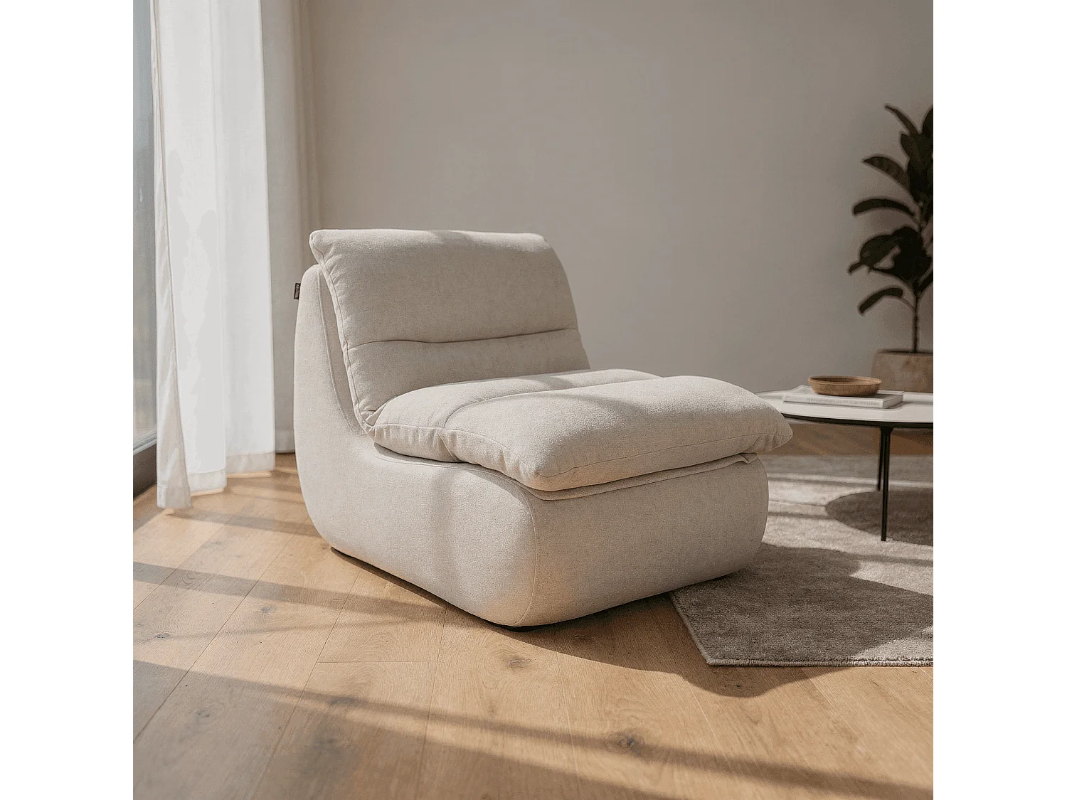 Coco Living Fauteuil nuvia - blanc