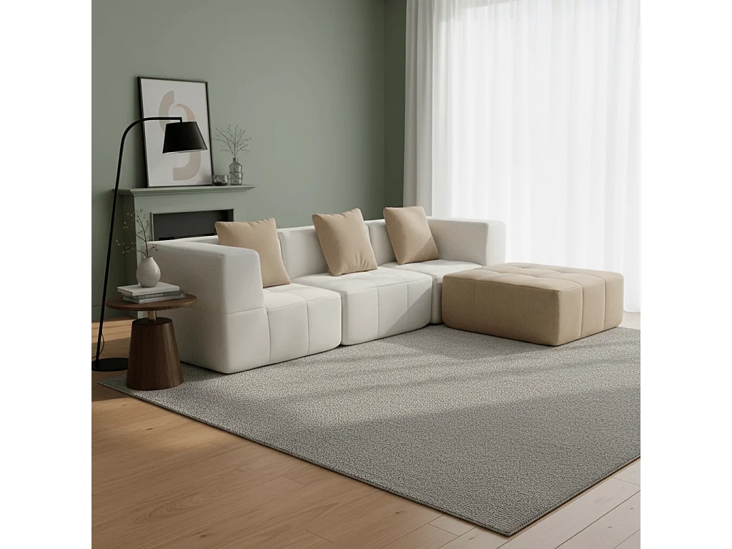 Coco Living Schlafsofa Eden Komplett 3-Sitzer - Weiß Sand