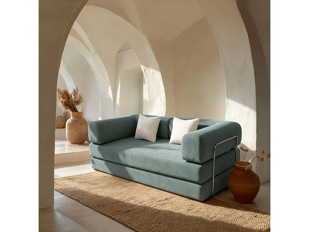 Coco Living Kaia Schlafsofa - Salbei Weiß