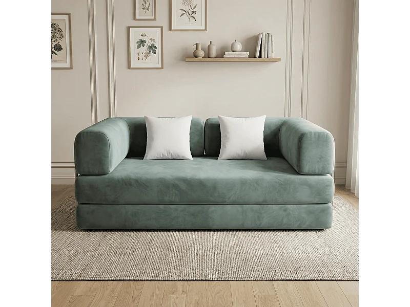 Coco Living Kaia Schlafsofa - Salbei Weiß