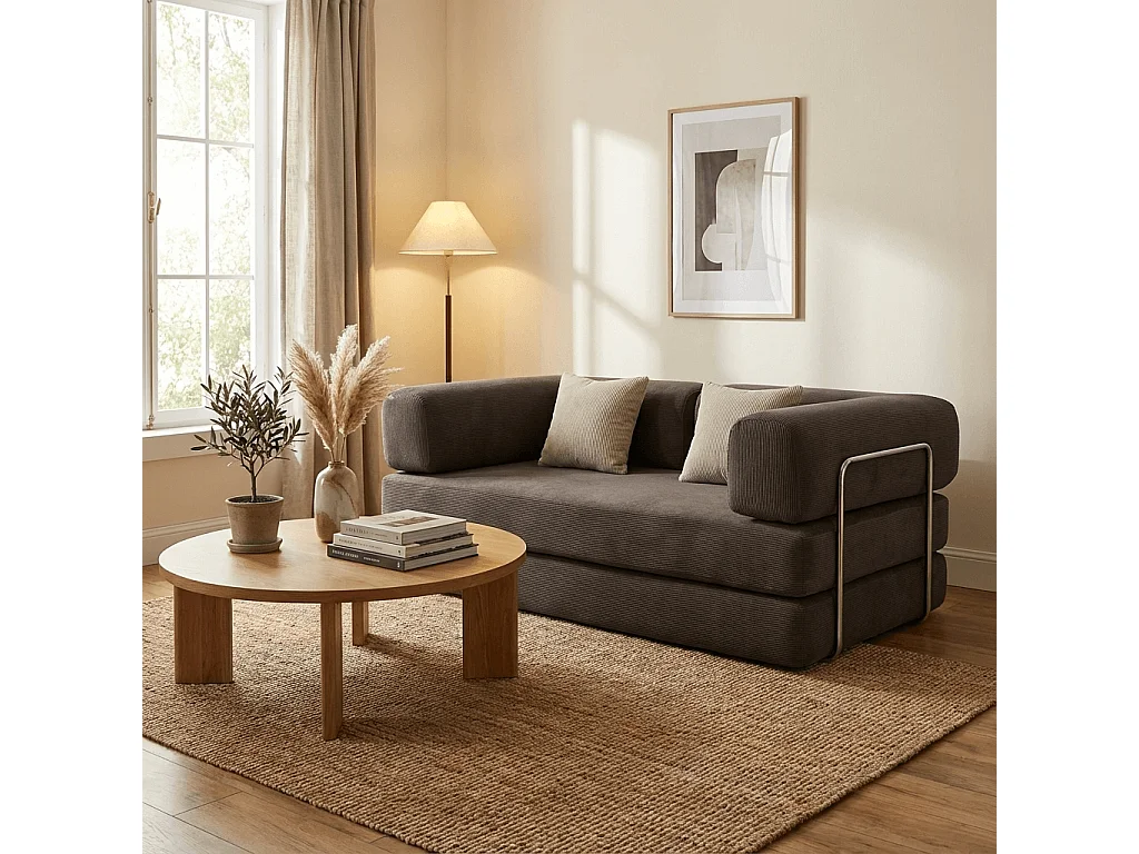 Coco Living Kaia Schlafsofa - Choko Samt