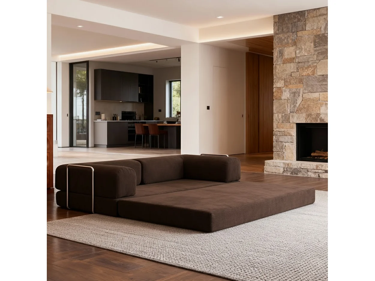 Coco Living Kaia Schlafsofa - Choko Samt