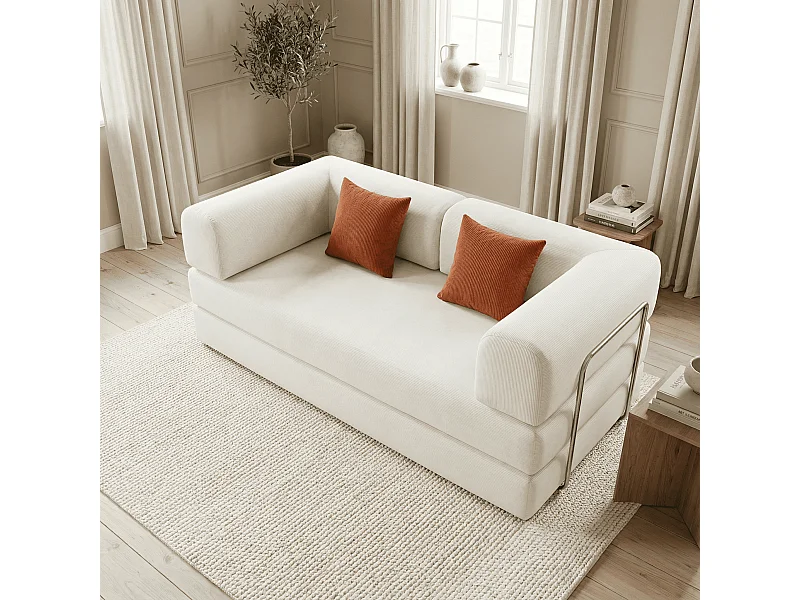 Coco Living Canapé Kaia Convertible - blanc/mango