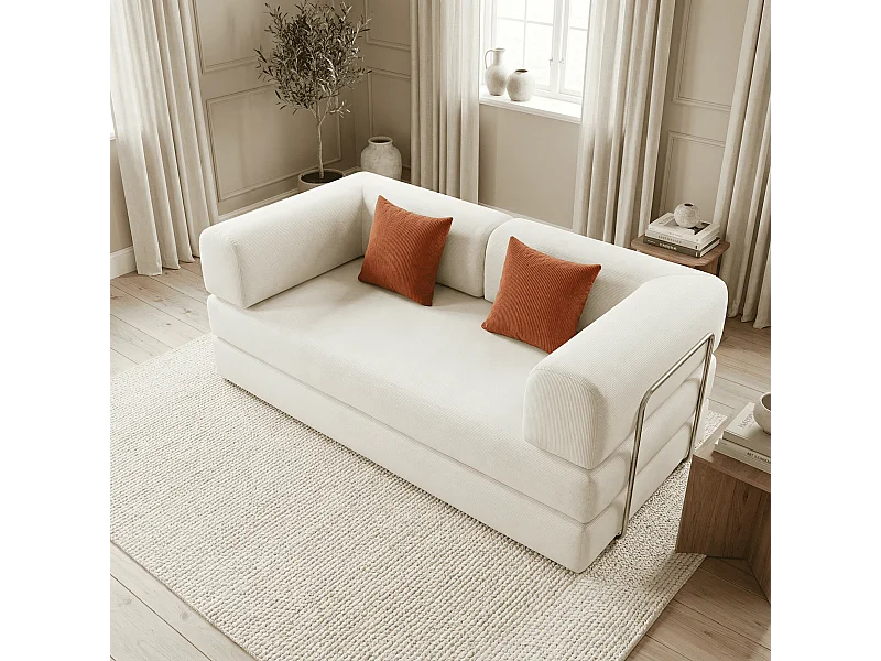 Coco Living Canapé Kaia Convertible - blanc/mango