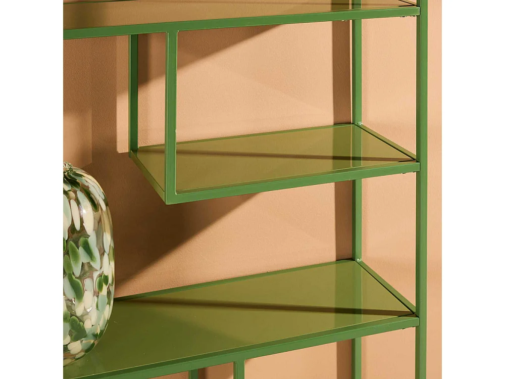 Étagère 3 Niveaux en Métal "Staal" 80cm Vert