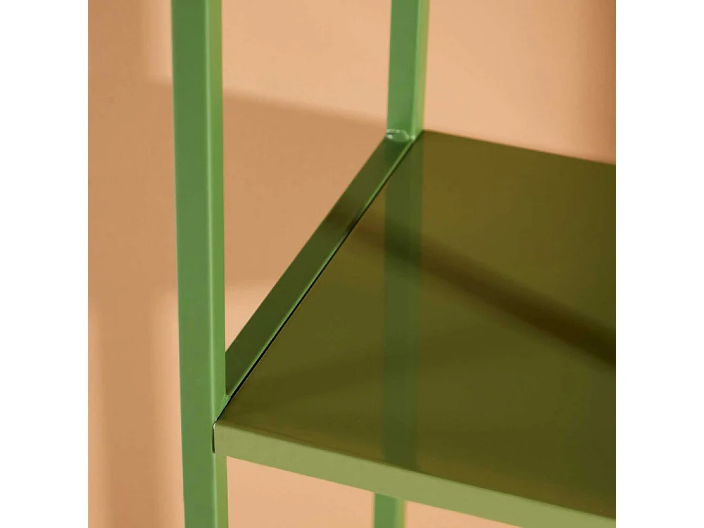 Étagère Bibliothèque 6 Niveaux "Staal" 164cm Vert