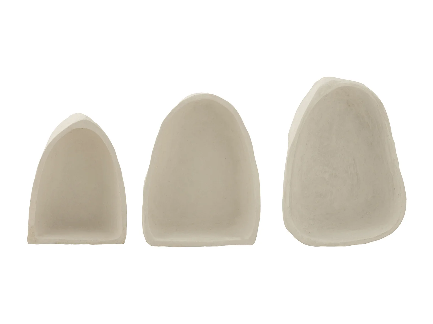 Lot de 3 Étagères Murales "Bali Bliss" 45cm Blanc