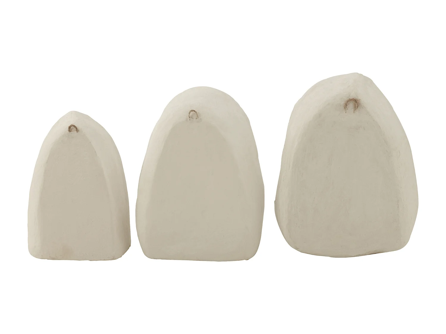 Lot de 3 Étagères Murales "Bali Bliss" 45cm Blanc