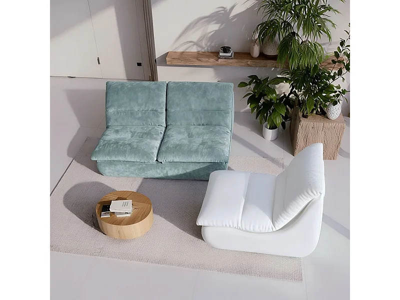 Pack Nuvia Living, canapé 2 places et fauteuil 1 place