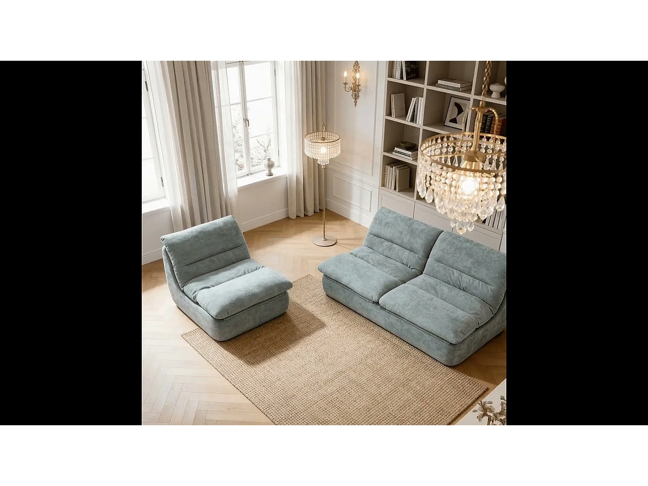 Coco Living Pack Nuvia Living 3 places - sauge et sauge