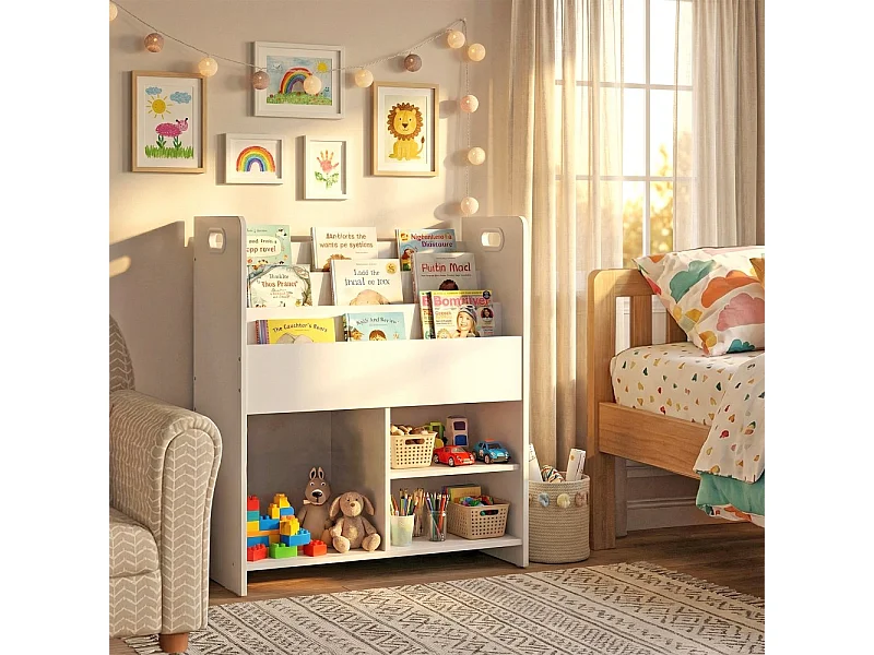 Bibliothèque enfant ROBIN / Blanc