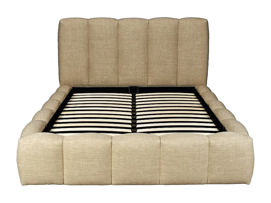 Lit coffre 140x190cm NEST + 1 sommier / Beige