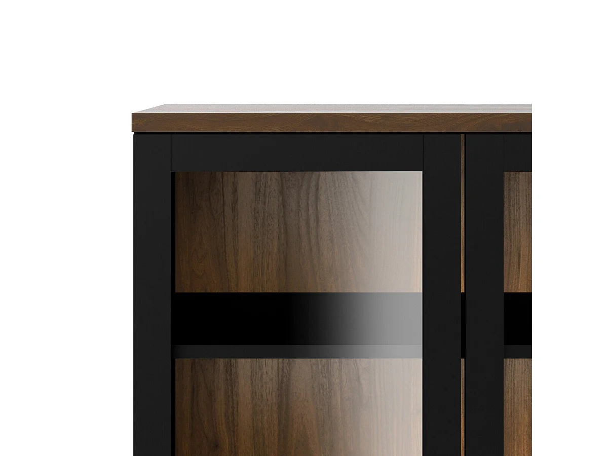 Vitrinekast met 2 glazen deuren H202,8 cm – APRIL