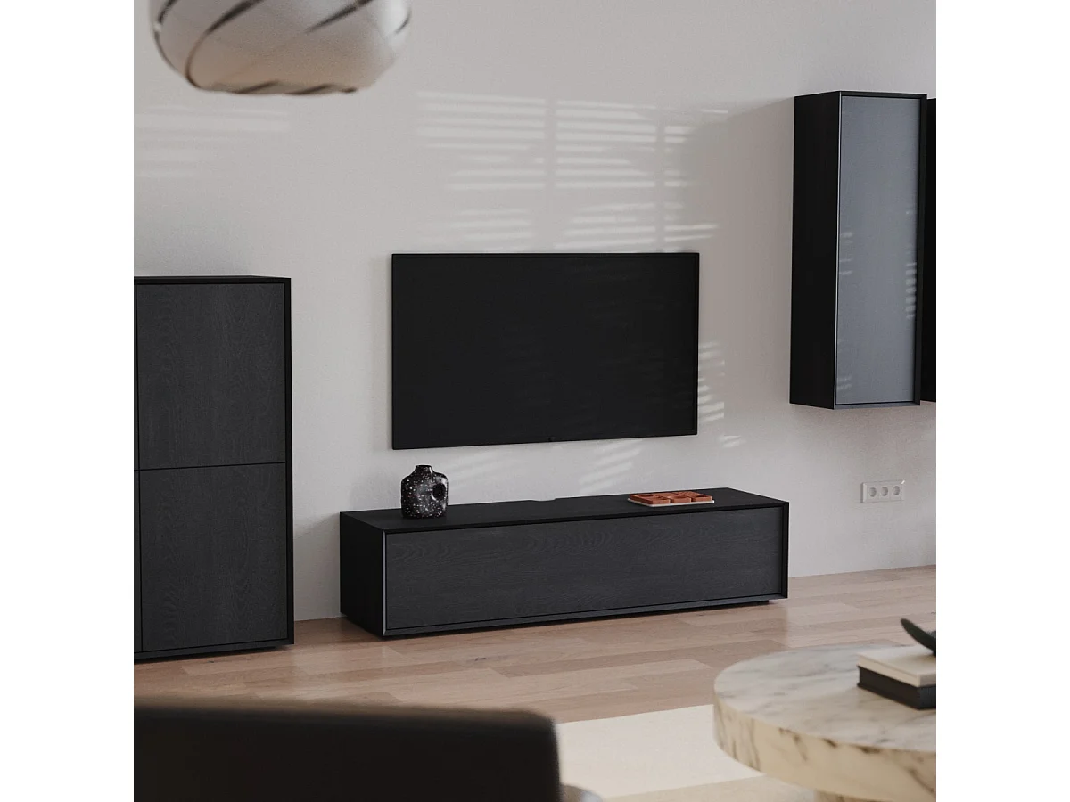 Mobile TV basso con 3 ribalte L200 cm - ORÉLIA