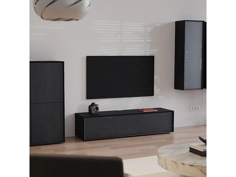 Lowboard mit 3 Klappen L200 cm - ORÉLIA