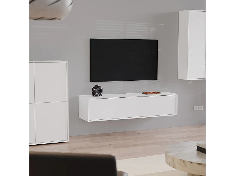 Mobile TV basso con 3 ribalte L200 cm - ORÉLIA