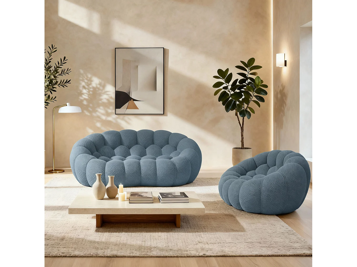 Pack Cocoon Living 3 zitplaatsen – blauw