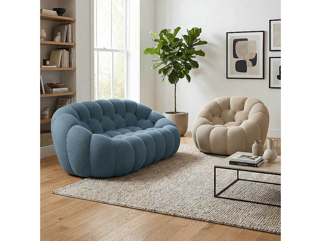 Coco Living Pack Cocoon Living 3 places - Bleu et sable