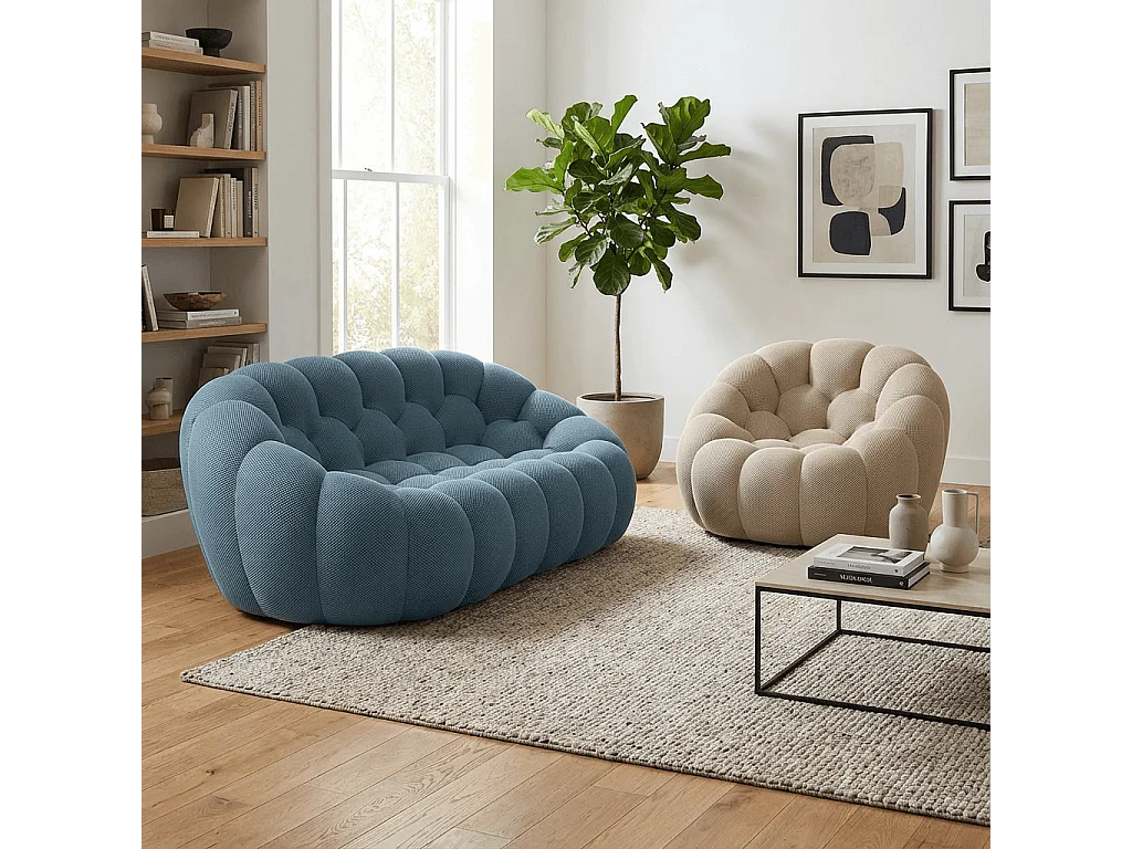 Coco Living Pack Cocoon Living 3 places - Bleu et sable