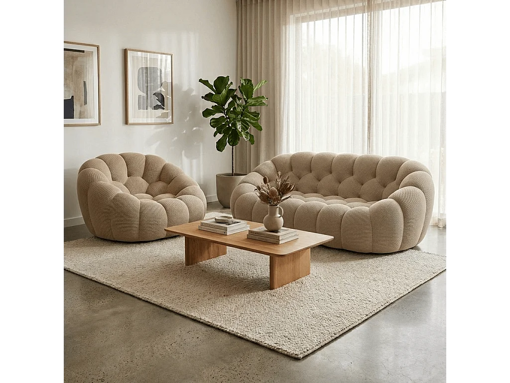 Coco Living Pack Cocoon Canapé + fauteuil - sable