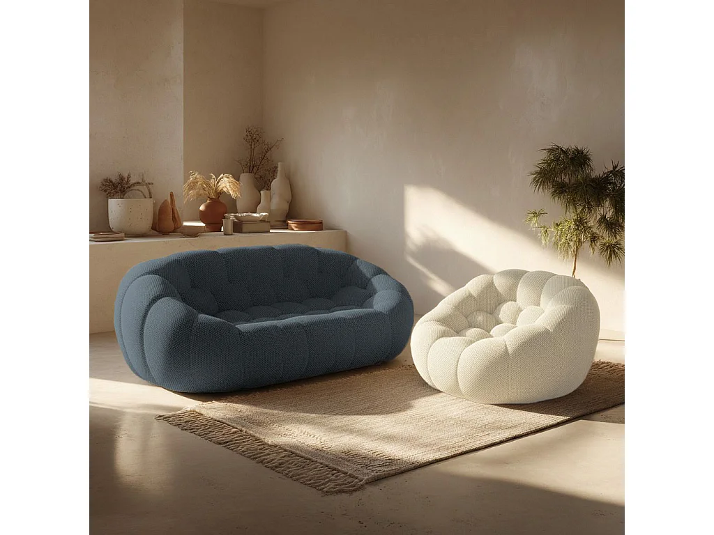 Coco Living Pack Cocoon Living 3 places - Bleu et blanc